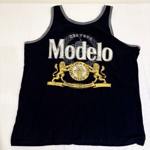 MODELO beer Beach CERVEZA Mexico lion Size L MEN'S SLEEVELESS Tank Top T-SHIRT